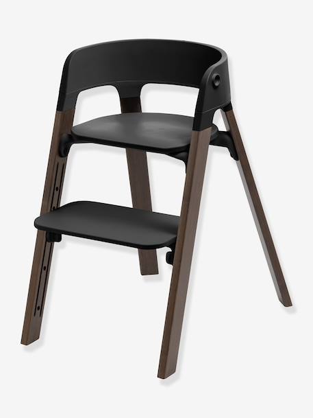 Meegroeiende kinderstoel Steps bruin+hout - vertbaudet enfant 