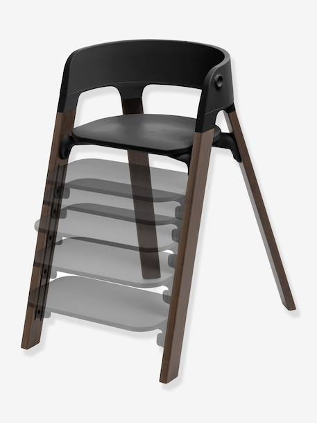 Meegroeiende kinderstoel Steps bruin+hout - vertbaudet enfant 
