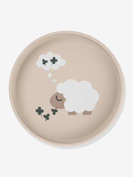 Assiette ventouse silicone sable - vertbaudet enfant 