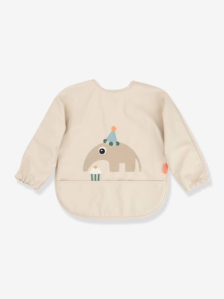 Bavoir à manches avec poche sable+vert - vertbaudet enfant 