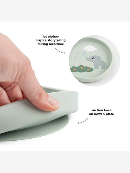 Coffret repas ventouse Elphee vert - vertbaudet enfant 