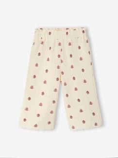 -Pantalon large bébé fille gaze coton