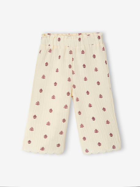 Bébé-Pantalon large bébé fille gaze coton