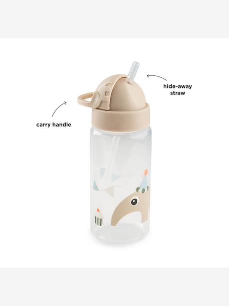 Gourde avec paille rétractable beige+bleu+blush+sable+vert - vertbaudet enfant 
