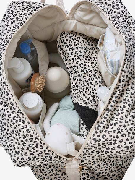 Sac à langer CATALINA 48 h beige imprimé+ficelle - vertbaudet enfant 