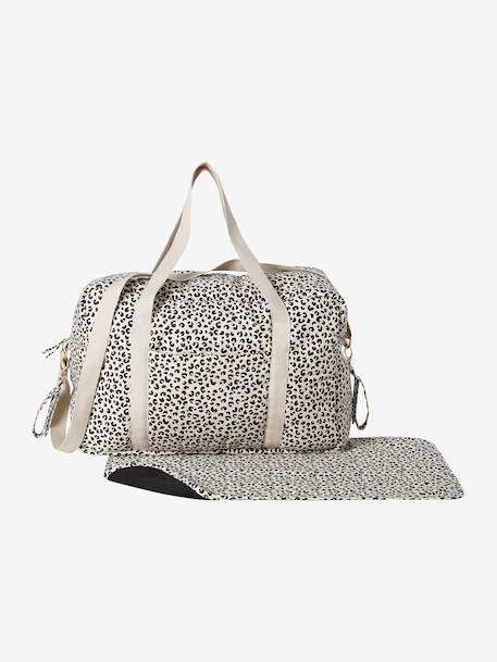 Sac à langer CATALINA 48 h beige imprimé+ficelle - vertbaudet enfant 
