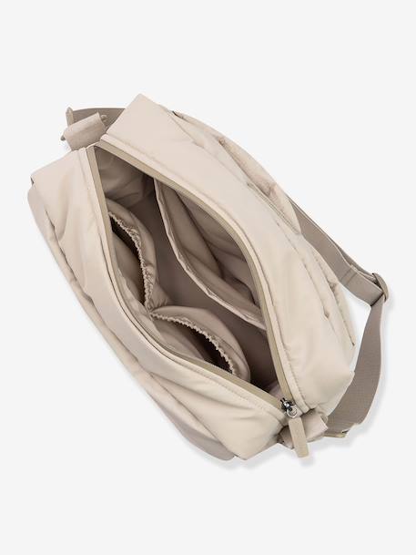 Sac de poussette matelassé sable+vert - vertbaudet enfant 