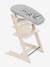 Chaise haute évolutive écru+gris - vertbaudet enfant 