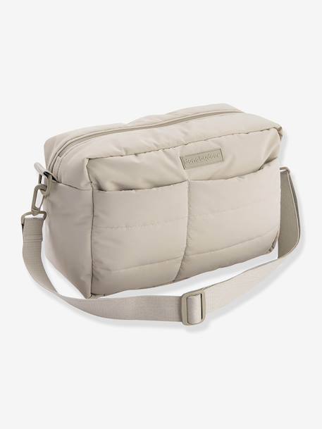 Sac de poussette matelassé sable+vert - vertbaudet enfant 