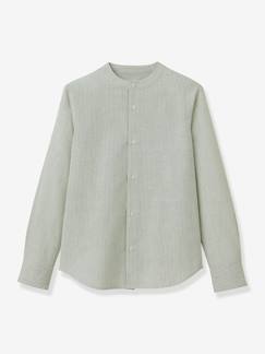 Garçon-Chemise-Chemise col mao garçon