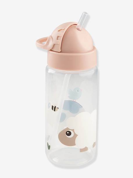 Gourde avec paille rétractable beige+bleu+blush+sable+vert - vertbaudet enfant 
