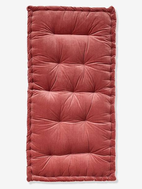 Vloermatras van fluweel / velours 60 x 120 cm karamel+rozen - vertbaudet enfant 