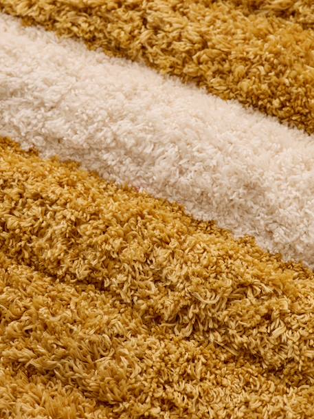 Gestreept rechthoekig tapijt van microvezel beige, gestreept - vertbaudet enfant 