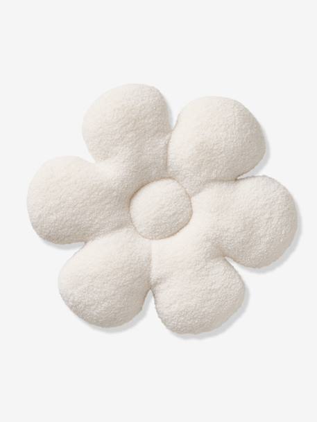 Coussin déco enfant bouclette fleur écru - vertbaudet enfant 