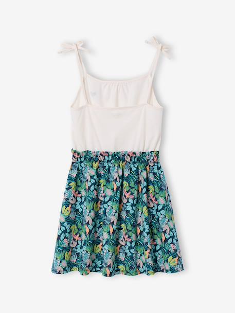 Robe filles fines bretelles marine+vieux rose - vertbaudet enfant 