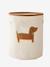 Panier rangement motif chien sherpa beige - vertbaudet enfant 