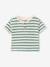 T-shirt bébé coton bio bleu+vert émeraude - vertbaudet enfant 
