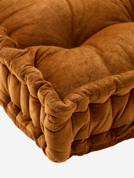 Vloermatras van fluweel / velours 60 x 120 cm karamel+rozen - vertbaudet enfant 