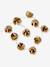 Guirlande lumineuse rotin tressées fleurs beige - vertbaudet enfant 