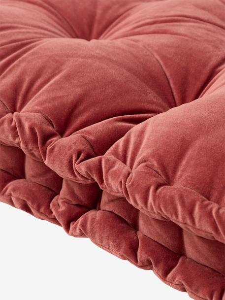 Matelas de sol en velours 60 x 120 cm caramel+rose - vertbaudet enfant 