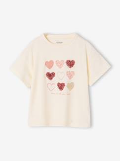 -T-shirt manches courtes cœurs