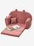 Canapé chauffeuse ours velours rose - vertbaudet enfant 