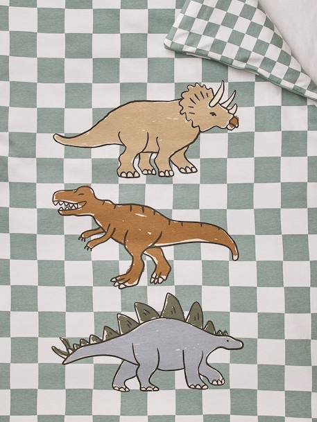 Slaapzak kind dinosaurus groen, geruit - vertbaudet enfant 
