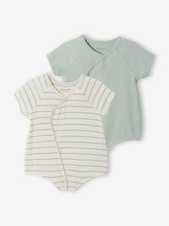 -Set van 2 personaliseerbare combishorts voor baby's