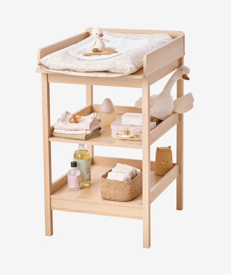 Houten luiertafel met 2 schappen hout - vertbaudet enfant 