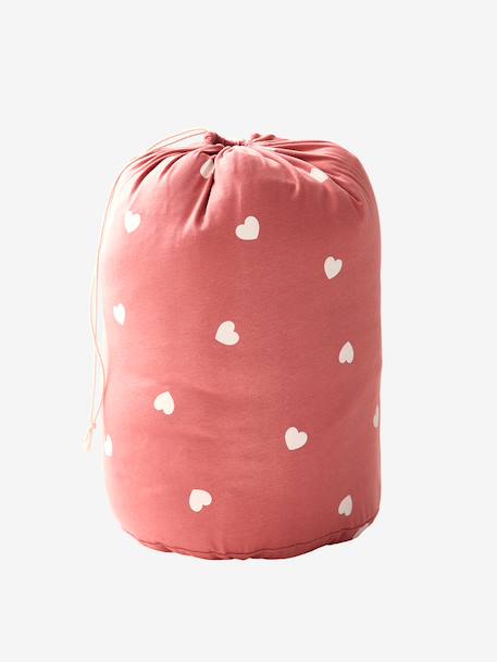 Sac de couchage coton cœur vieux rose - vertbaudet enfant 