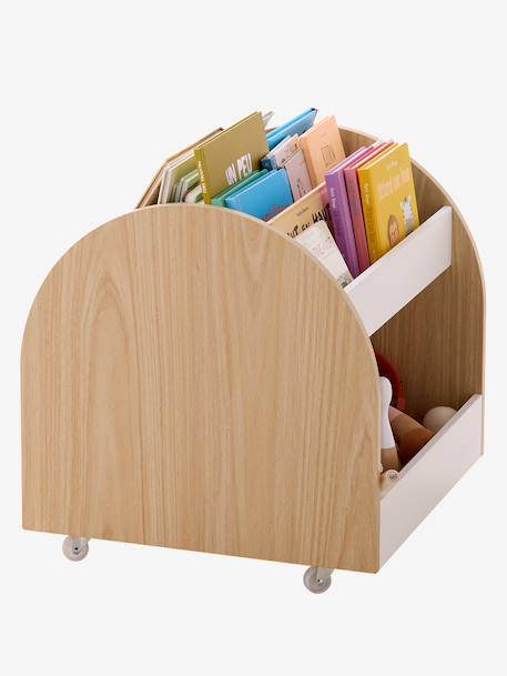 Boeken- en speelgoedopslag op wieltjes wit - vertbaudet enfant 