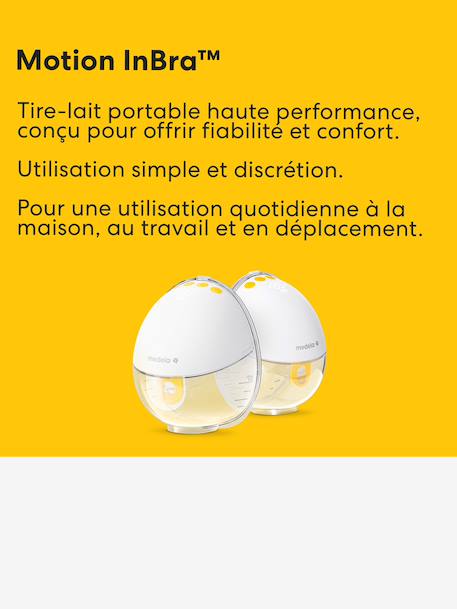 MEDELA Motion InBra elektrische dubbele borstkolf doorzichtig - vertbaudet enfant 