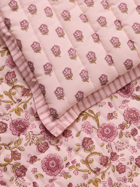 Tapis de sol enfant en coton rose imprimé - vertbaudet enfant 