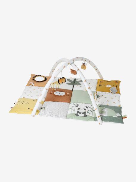 Tapis d'éveil moelleux et évolutif beige+rose - vertbaudet enfant 