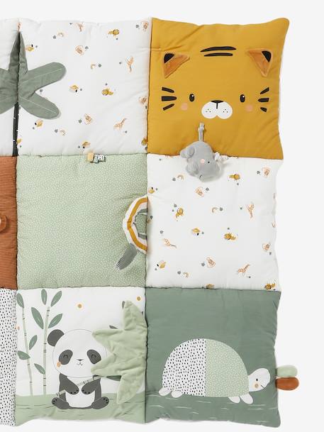 Zacht en vooruitstrevend speeltapijt TANZANIA beige+rozen - vertbaudet enfant 