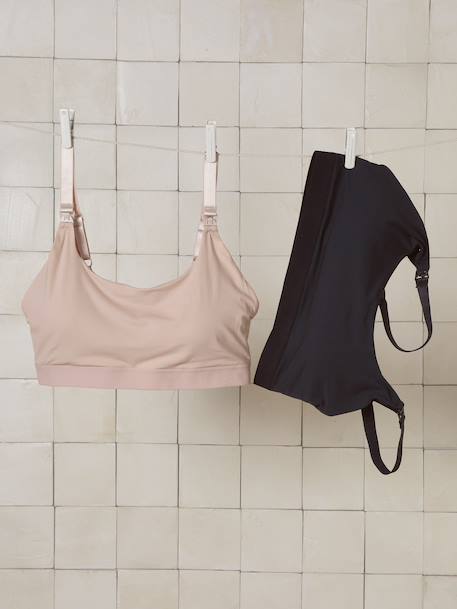 Lot de 2 brassières allaitement grossesse beige - vertbaudet enfant 