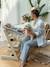 Chaise haute évolutive écru+gris - vertbaudet enfant 