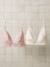 Lot de 2 soutiens-gorge triangle d'allaitement rose poudré - vertbaudet enfant 