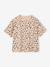 T-shirt fille imprimé manches courtes anthracite+beige+jaune pâle+sable - vertbaudet enfant 