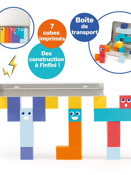 Magnetische kubussen 28 stuks meerkleurig - vertbaudet enfant 