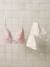 Set van 2 triangle beha's voor borstvoeding roze (poederkleur) - vertbaudet enfant 