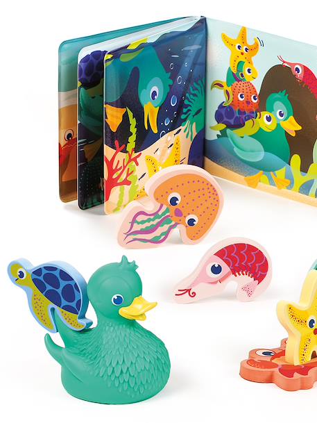 Lucky Duck badspeelgoedset meerkleurig - vertbaudet enfant 