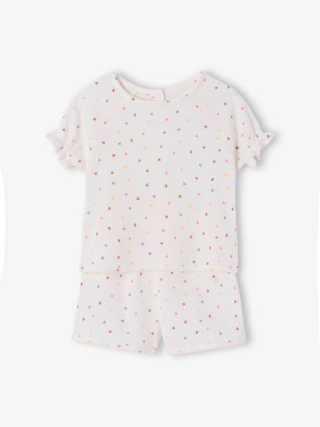 Lot 2 pyjashorts fille pratique vert sauge - vertbaudet enfant 