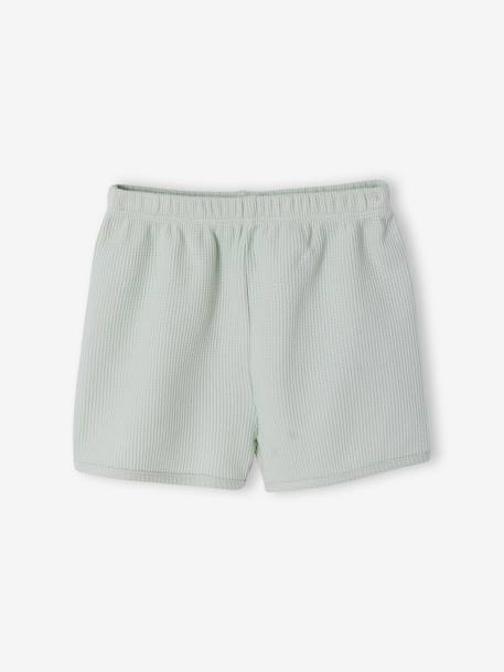 Lot 2 pyjashorts fille pratique vert sauge - vertbaudet enfant 