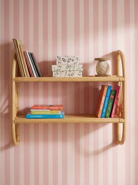 Rotan rek / schap met 2 niveaus Zon hout - vertbaudet enfant 