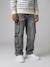 Jean garçon loose battle denim bleached+denim gris - vertbaudet enfant 