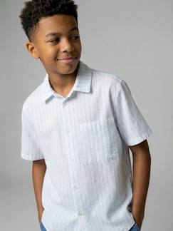 -Chemise manches courtes rayé 