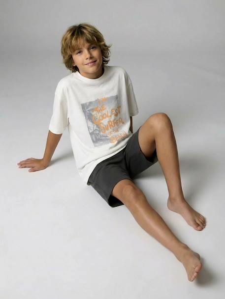 Lot 2 pyjama short surf anthracite - vertbaudet enfant 