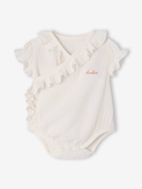 Body manches courtes bébé fille écru - vertbaudet enfant 