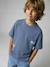 Lot 2 T-shirt manches courtes bleu grisé - vertbaudet enfant 
